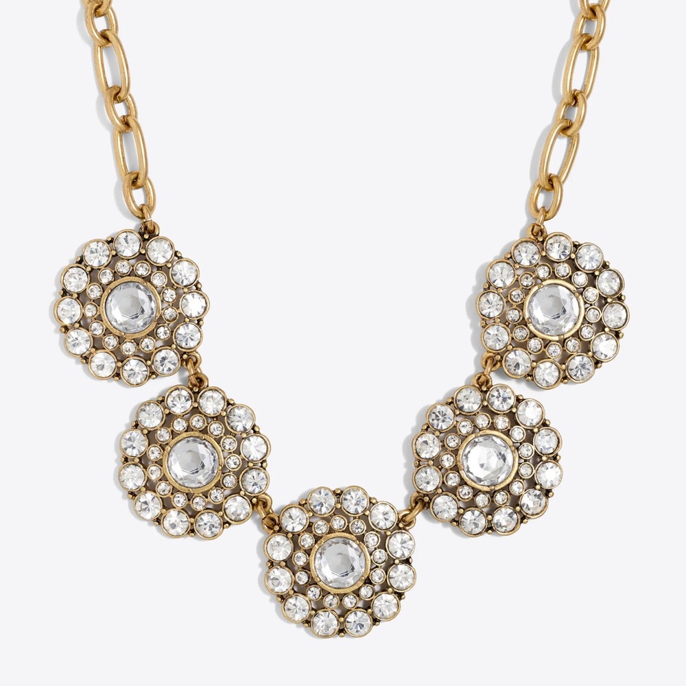 J.Crew Layered Circle Statement Necklace